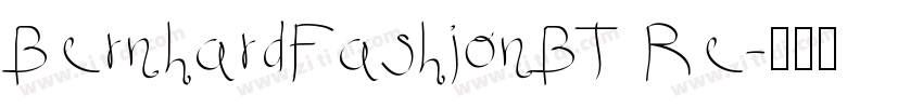 BernhardFashionBT Re字体转换